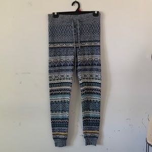 American eagle fair isle sort knit lounge pants/leggings